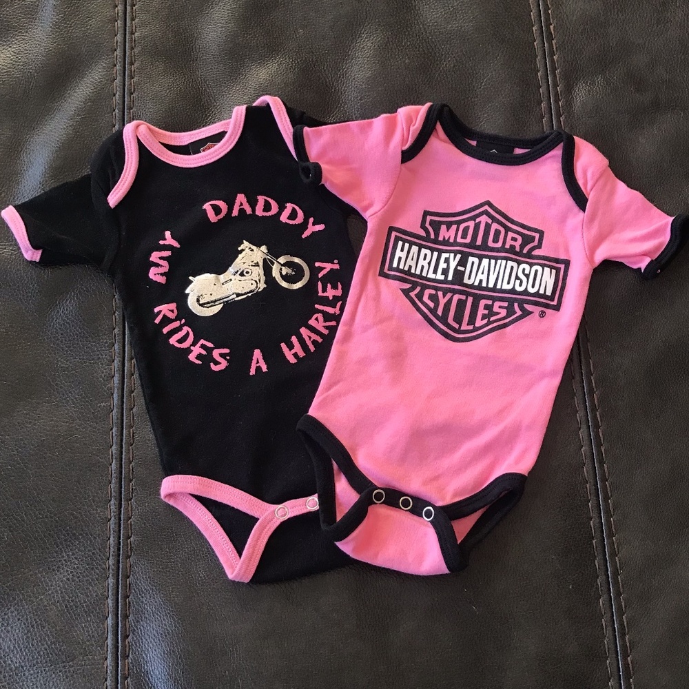 Harley Davidson 2 Pack Onesies